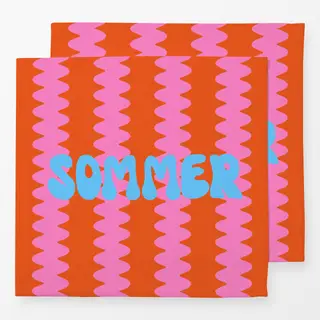 Servietten Sommer Wellenstreifen