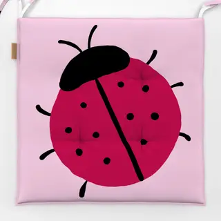 Sitzkissen Marienkäfer Pink
