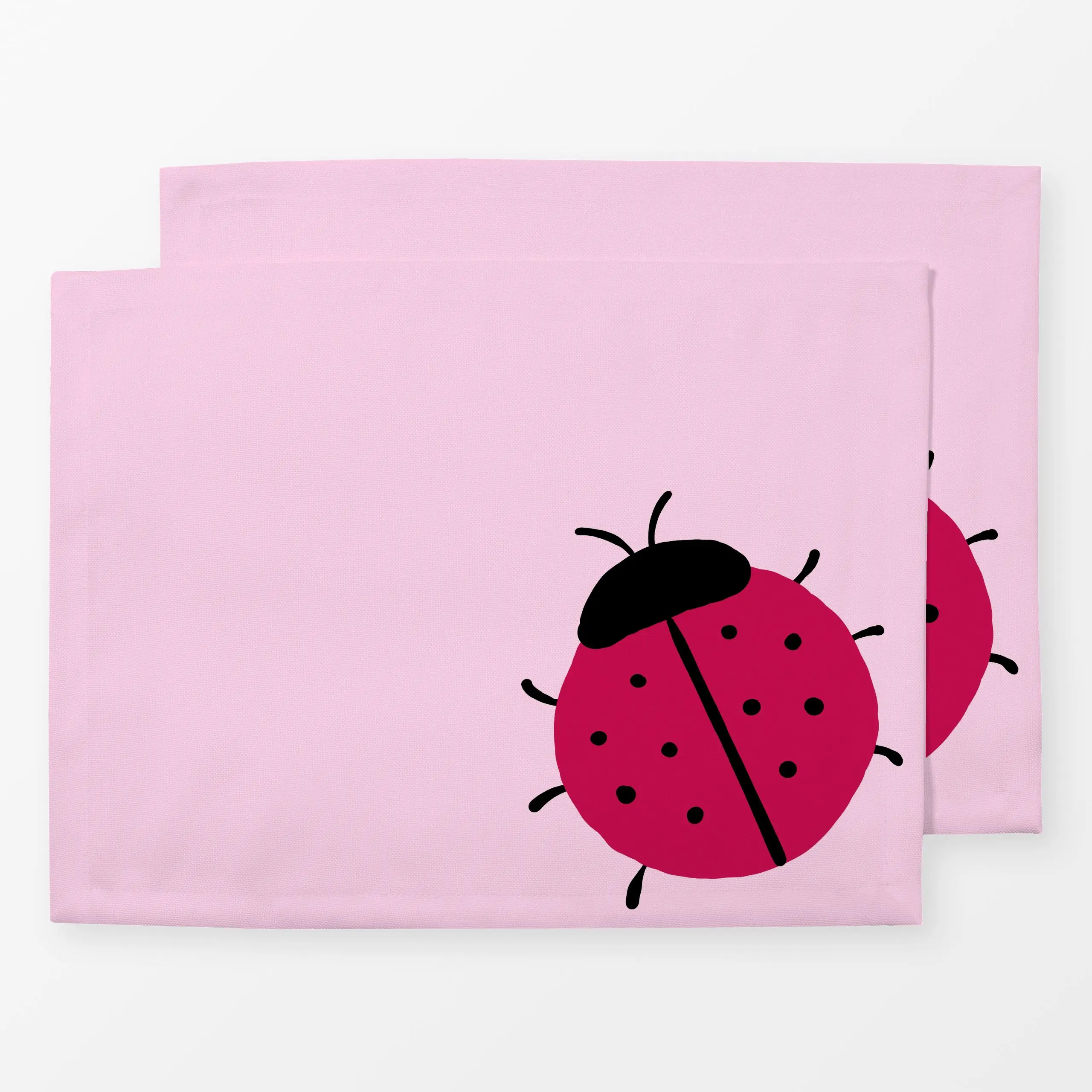 Tischset Marienkäfer Pink Rot Rosa, Tiere, Frühling, von Monika Strigel