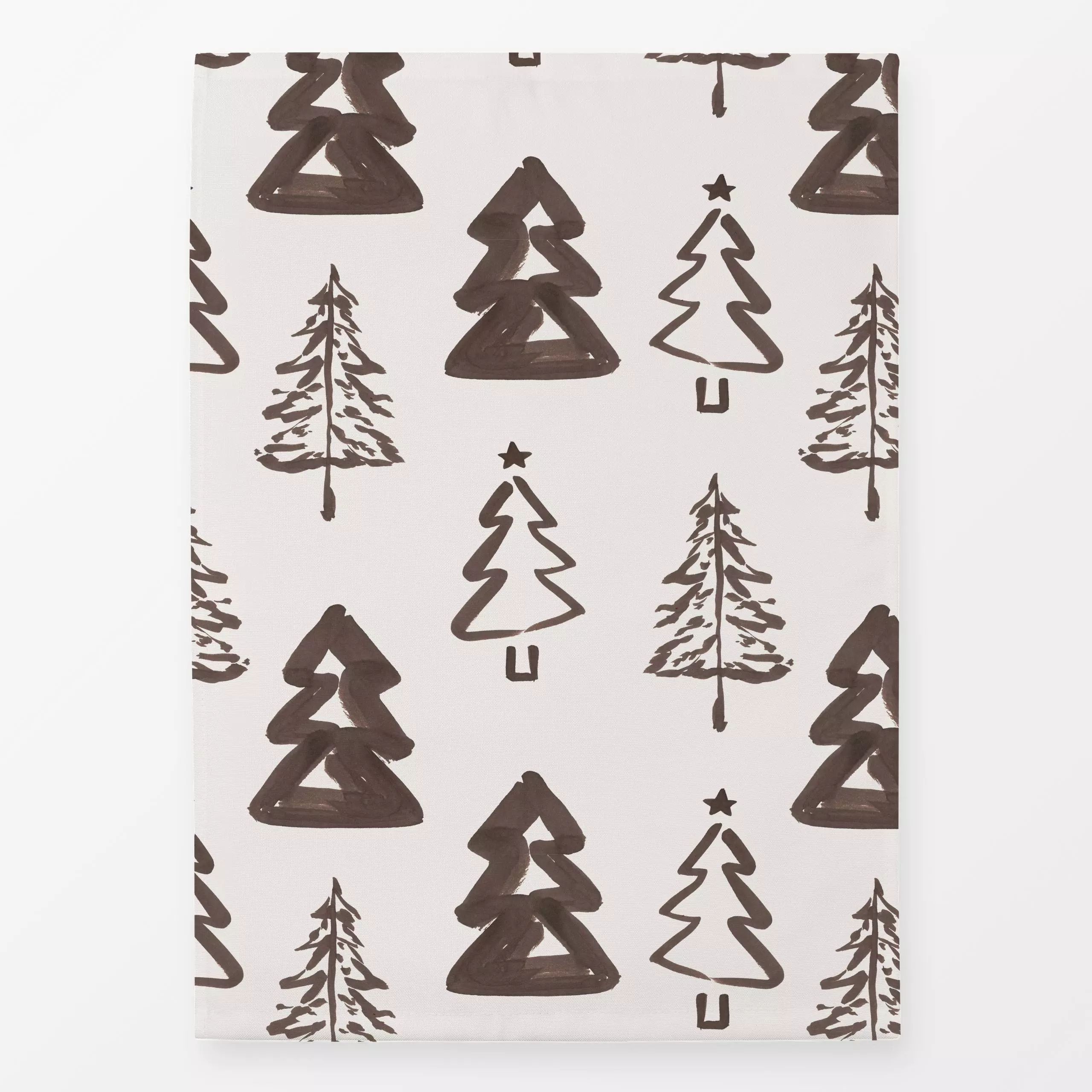 Geschirrtücher Allover Trees Umbra - Weihnachten, Anlässe - von „Kruth Design"; Muster, Bäume, Tannenbaum, Weihnachtsbaum, W...