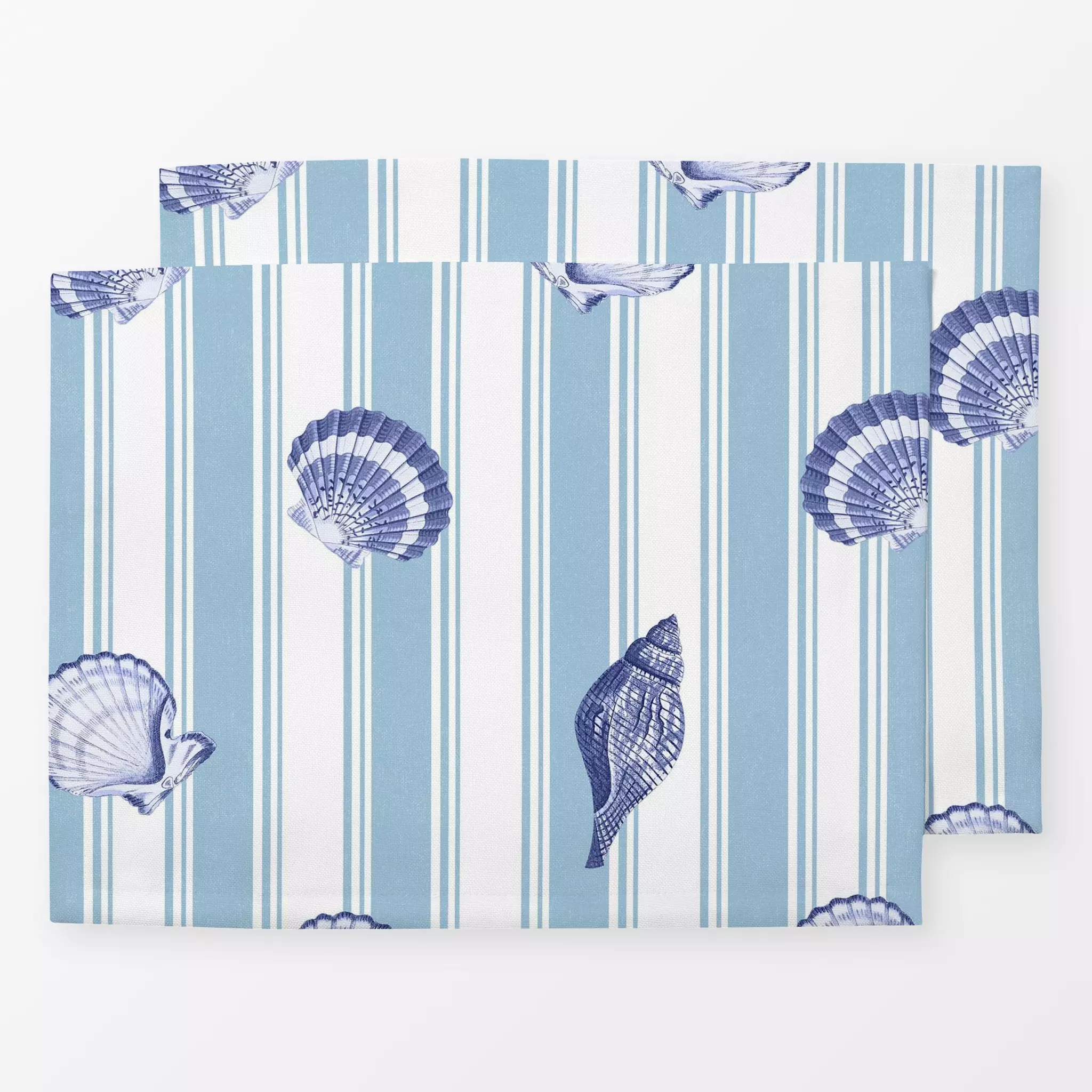 Tischset Preppy stripes and shells I Preppy stripes and shells I