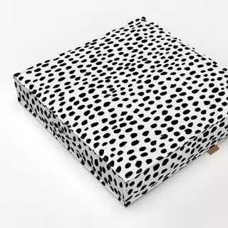 Bodenkissen Dots Black White