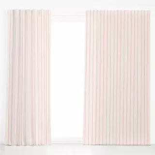 Dekovorhang Streifen Beige Rosa