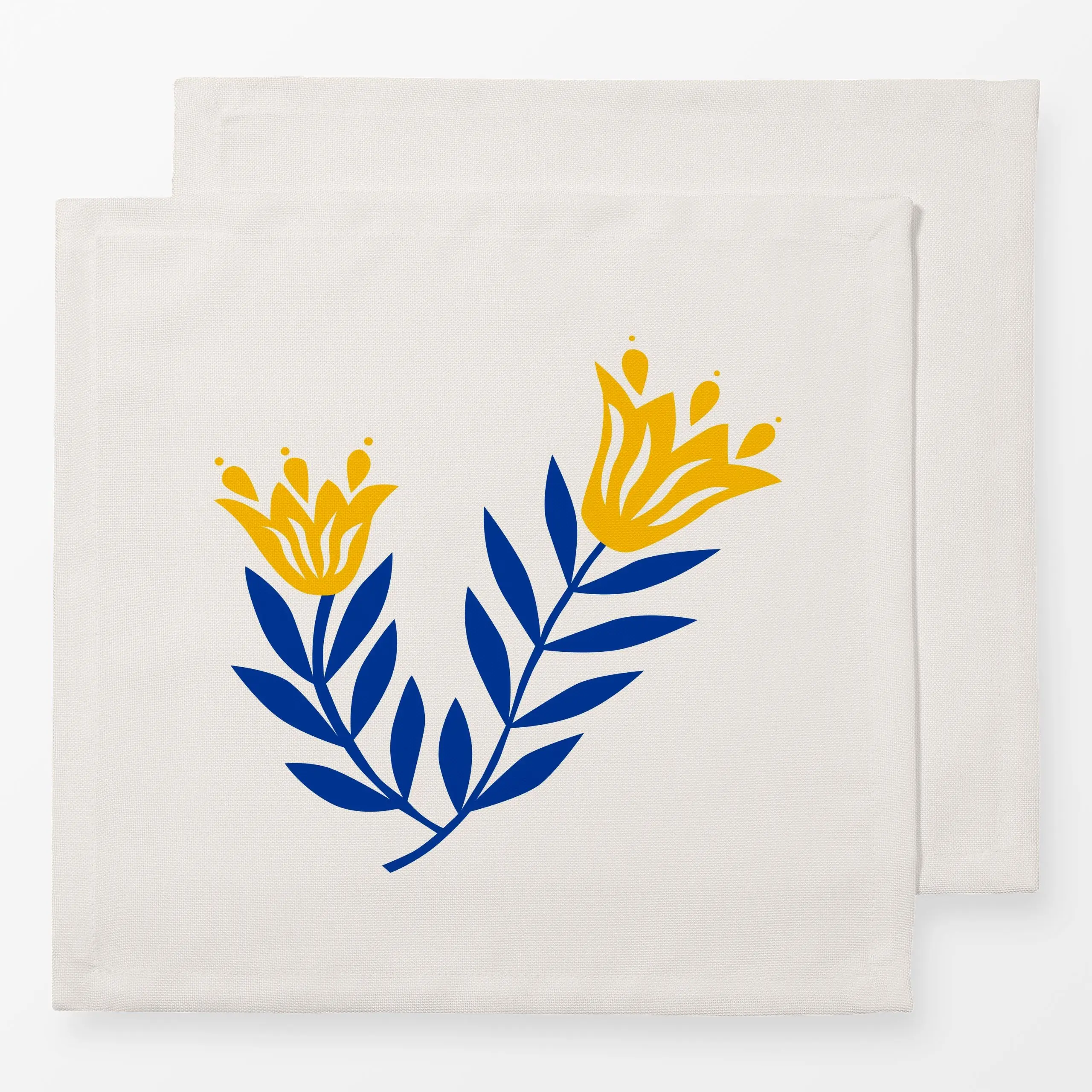 Servietten Blumen Folkart - Blumen & Florales, Sommer - von „Kerstin Ax"; Blumen, Blätter, Sommerblumen, Sommer, folklore, g...