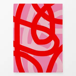 Geschirrtücher Happy Lines rot