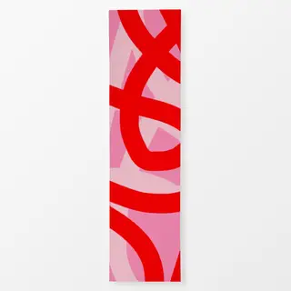 Tischläufer Happy Lines rot