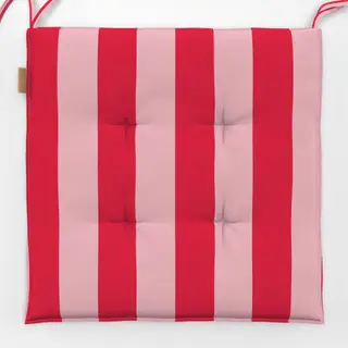 Sitzkissen Blockstreifen rosa rot