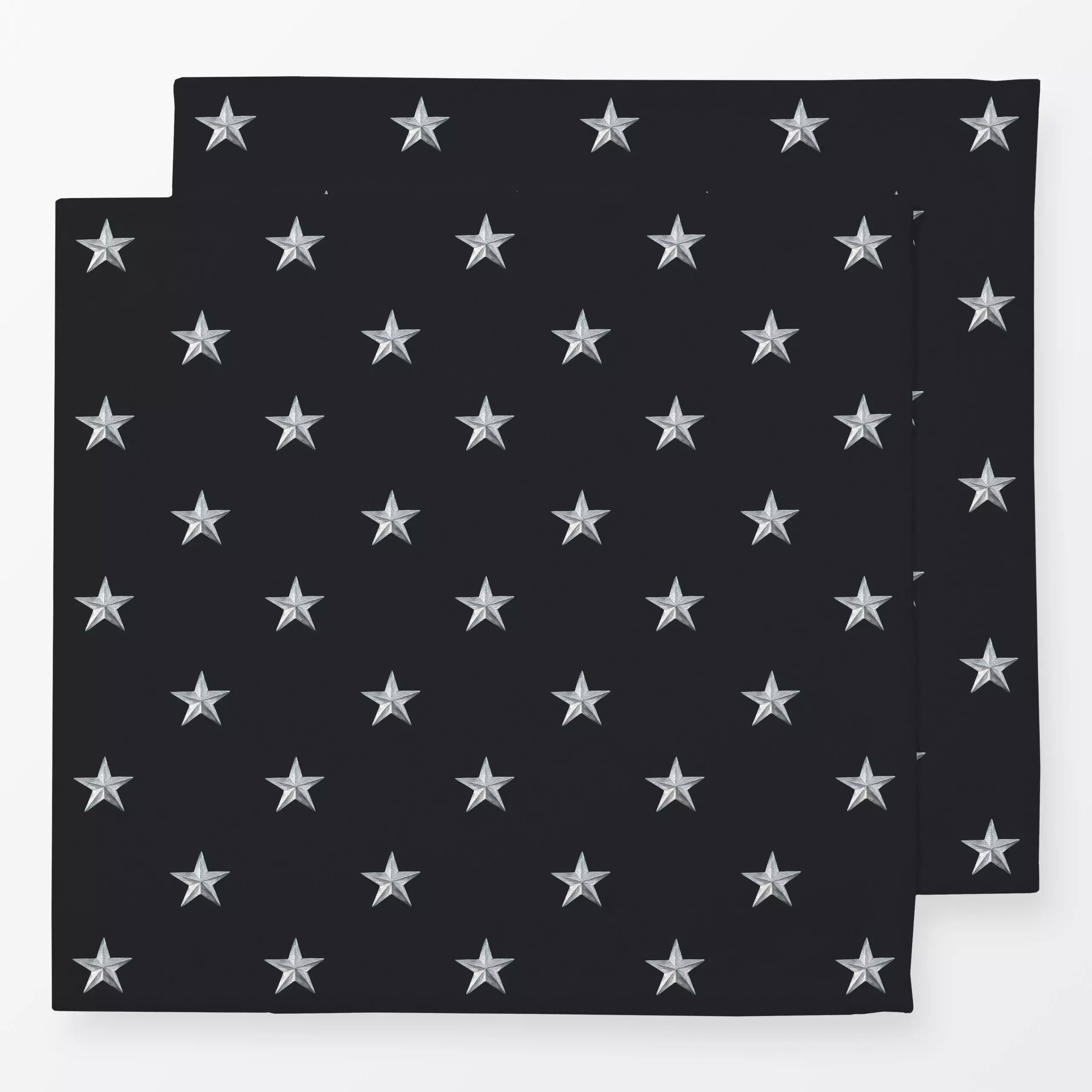 Servietten Silberner Stern anthrazit - Winter - von „Katrin Graff"; modern, dunkelgrau, weihnachtlich, Weihnachtsdeko, winte...
