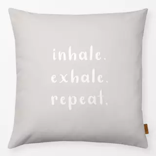 Kissen Inhale Exhale Repeat beige