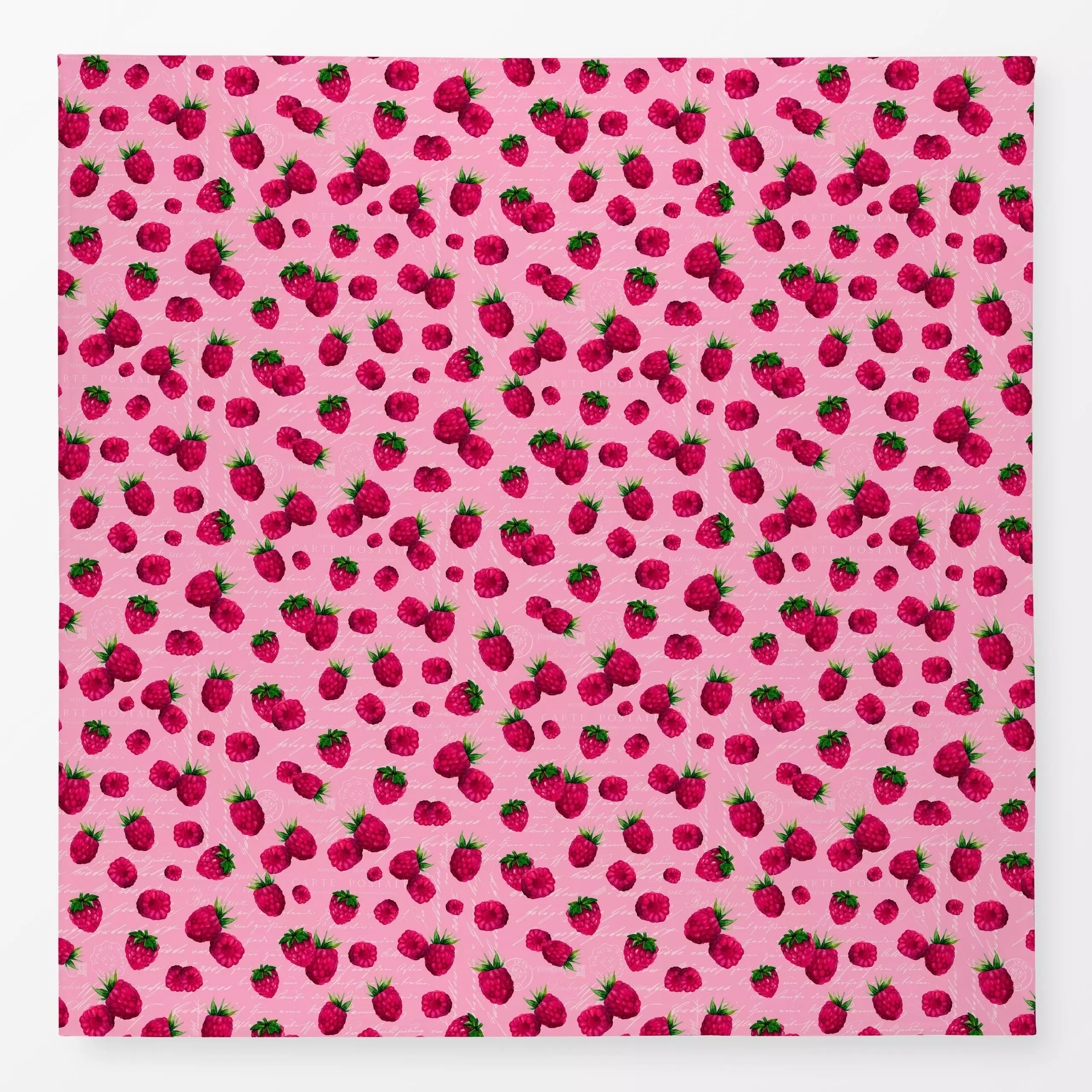 Tischdecke Himbeerglück - Sommer - von „Andrea Haase"; Frucht, Obst, rosa, Beeren, Sommer, pink, Essen, Himbeeren, Sommerlich