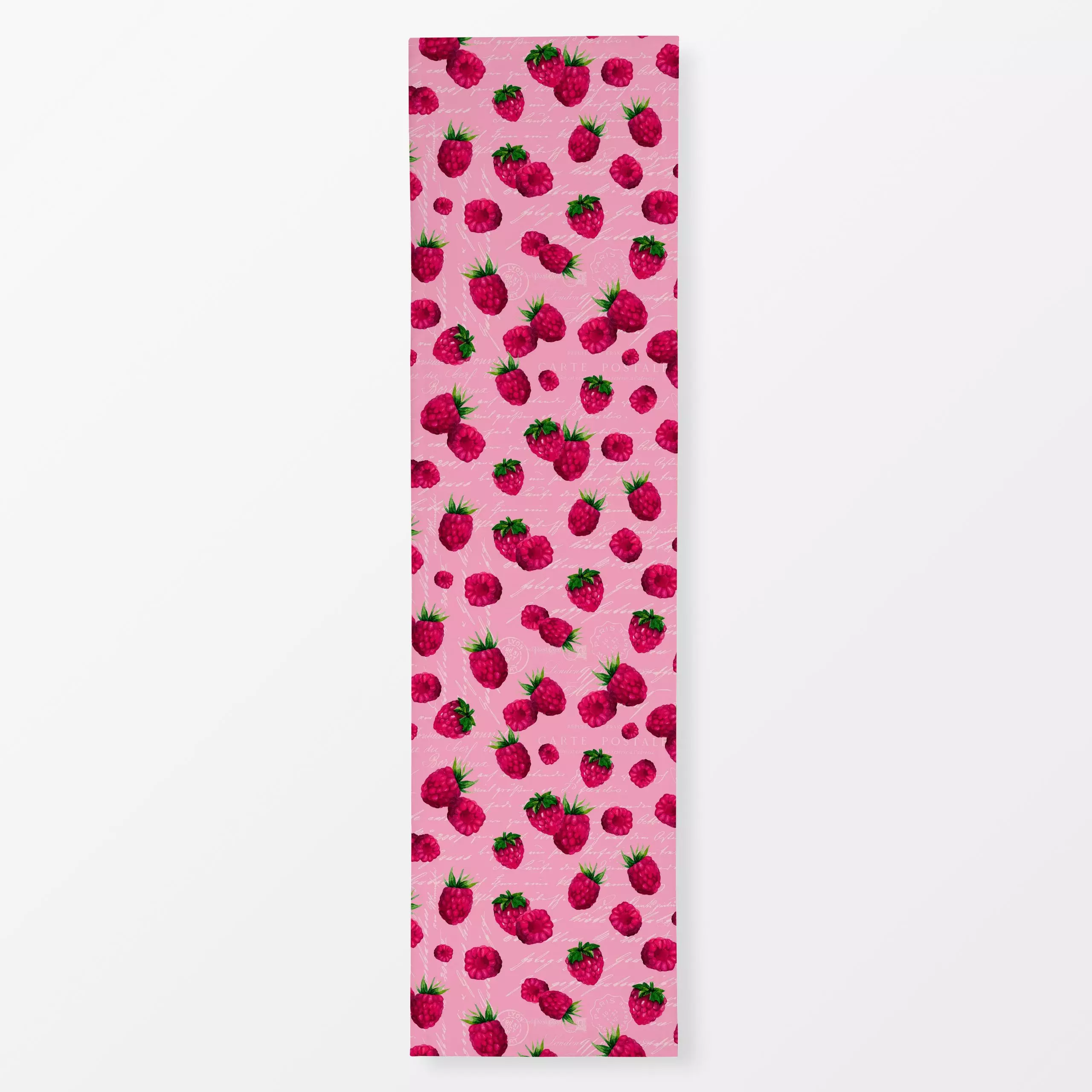 Tischläufer Himbeerglück - Sommer - von „Andrea Haase"; Frucht, Obst, rosa, Beeren, Sommer, pink, Essen, Himbeeren, Sommerli...