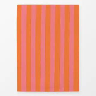 Geschirrtücher Streifen Orange Rosa