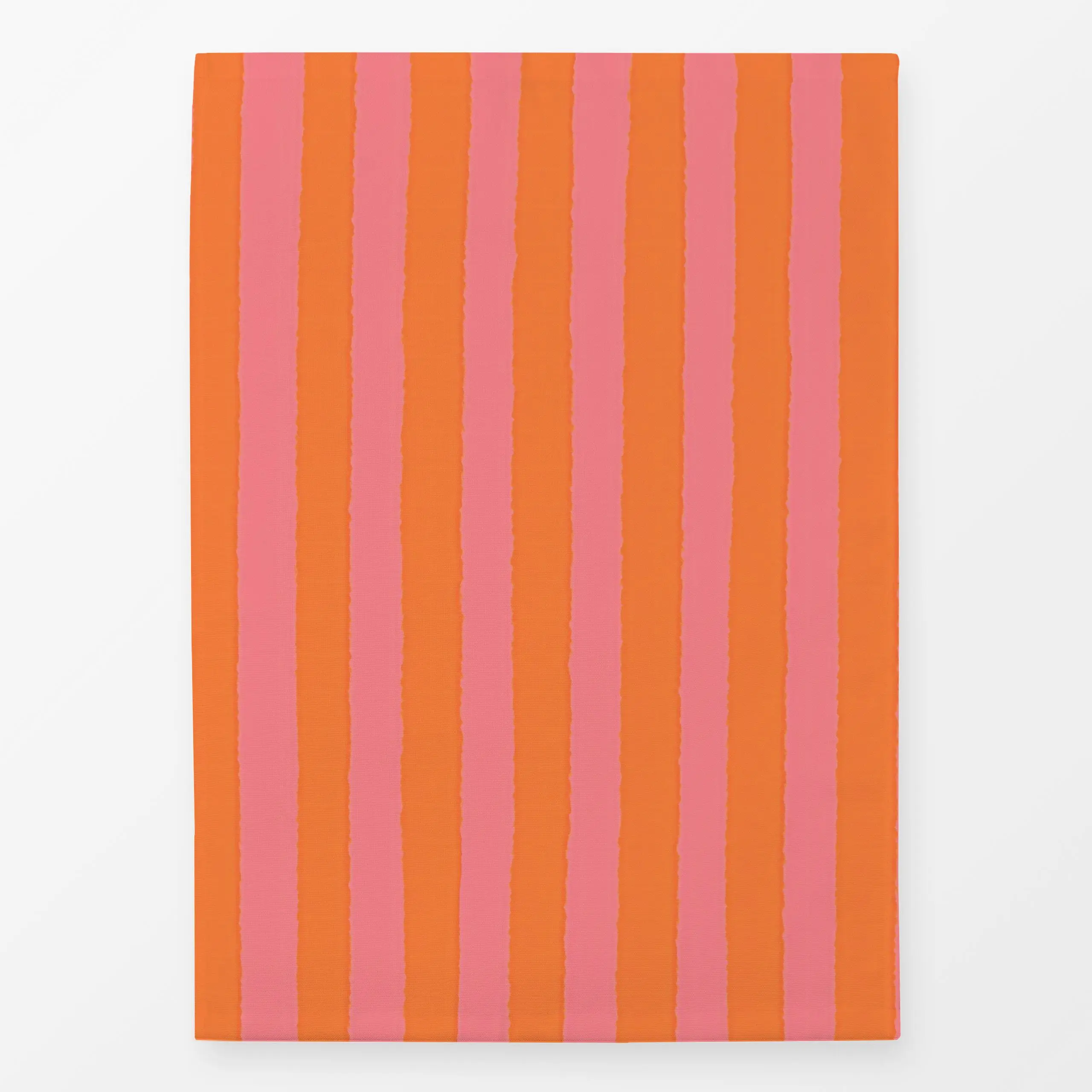 Geschirrtücher Streifen Orange Rosa - Sommer, Symbole & Muster - von „Studio Dolci"; Muster, Streifen, rosa, Sommer, rot, ge...