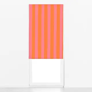 Raffrollo Streifen Orange Rosa