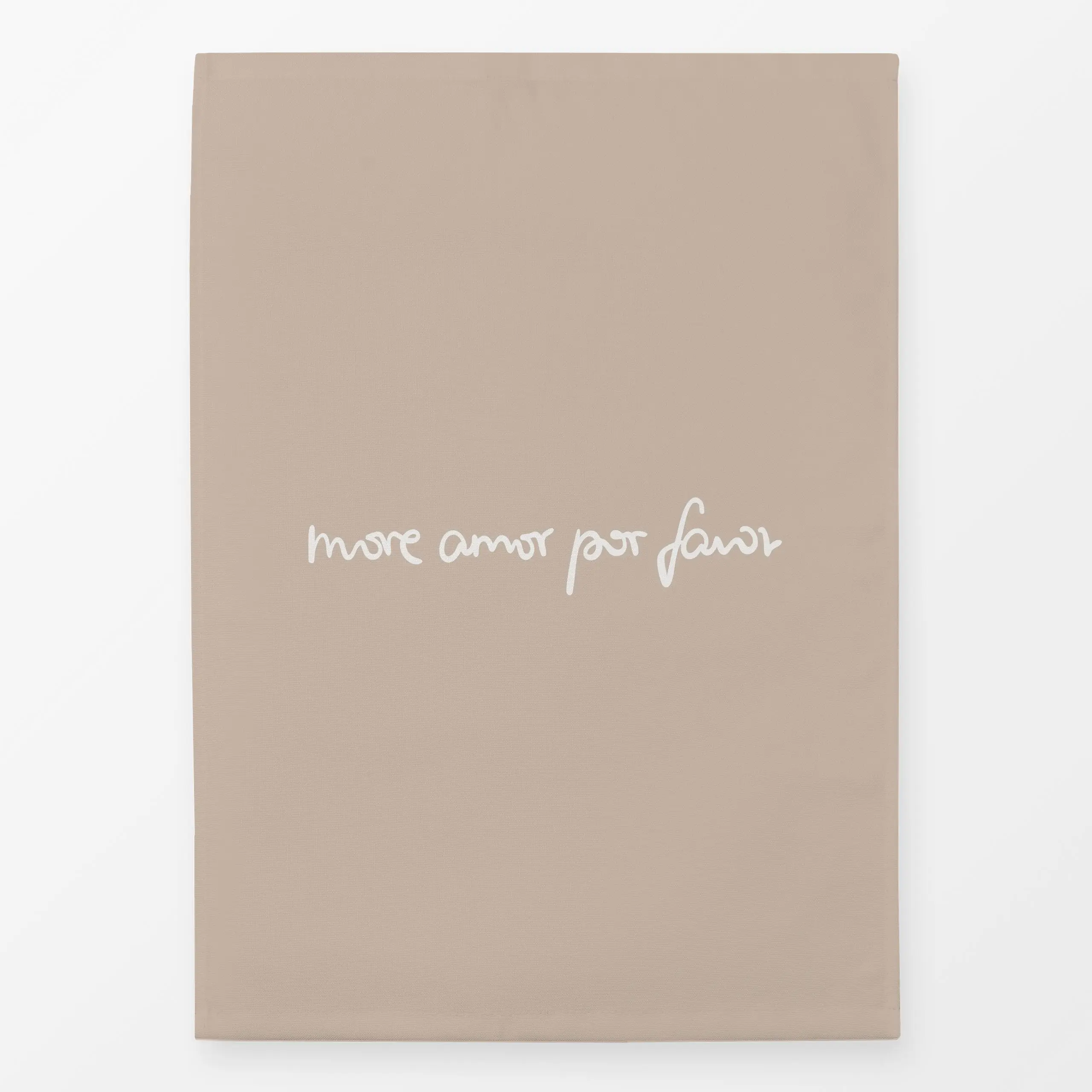Geschirrtücher More Amor Por Favor beige - Liebe, Romantik & Pride, Sprüche & Schriftzüge - von „Karen Menzenbach"; Liebeszi...