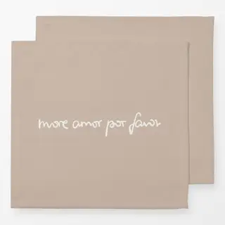 Servietten More Amor Por Favor beige