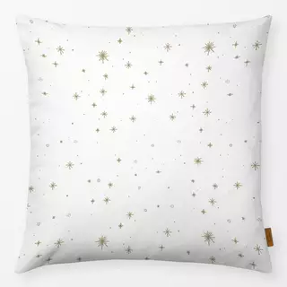 Kissen Sterne gold weiß
