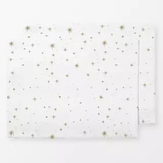 Tischset Sterne gold weiß