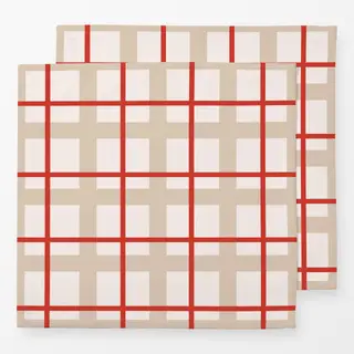 Servietten Christmas Plaid Cinnamon