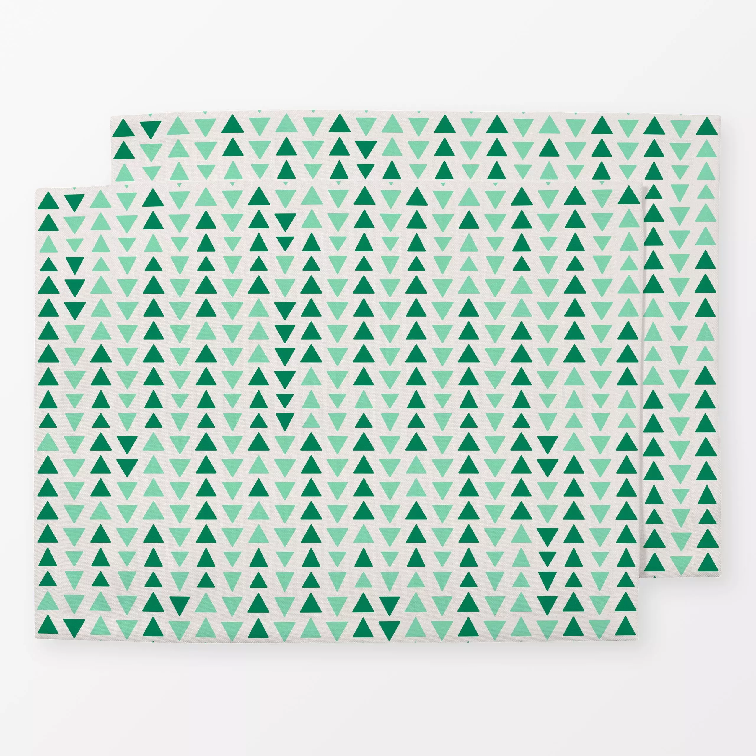 Tischset Cool Boho Arrows green turqois - Sommer, Symbole & Muster - von „Karen Menzenbach"; Muster, Geometrisch, grafisch, ...