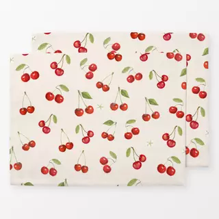 Tischset Vintage preppy Cherries II