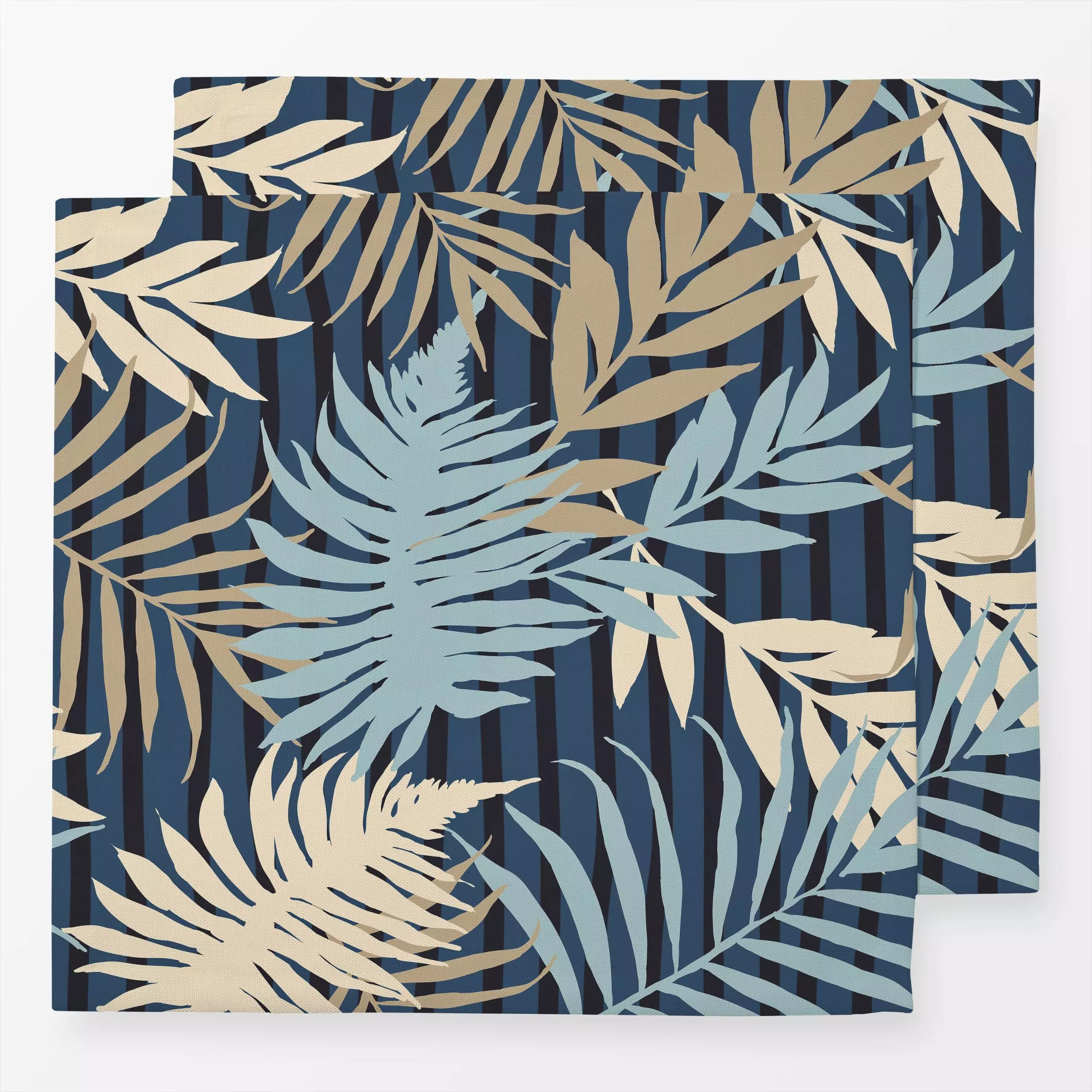 Servietten Tropical Palm Leaves - Blumen & Florales, Sommer, Pflanzen & Botanik - von „Andrea Haase"; Natur, Blatt, Palmen, ...