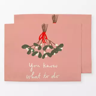 Tischset Mistletoe - You know