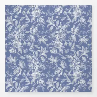 Tischdecke Weiße Blumen - Toile DeJouy