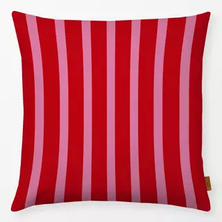 Kissen Bold Red Stripes