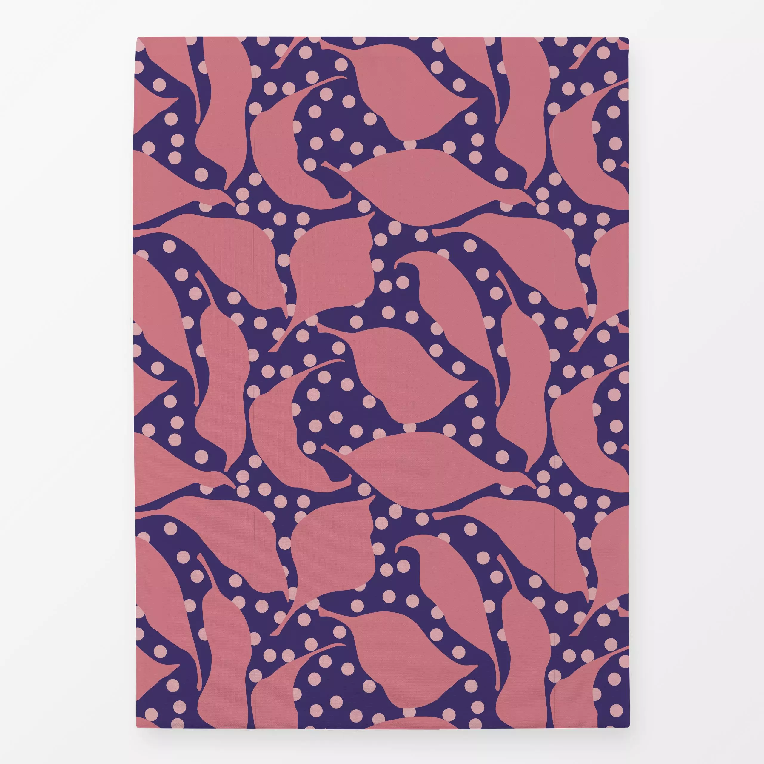 Geschirrtücher Blütenblätter auf Blau - Blumen & Florales, Herbst, Symbole & Muster - von „Andrea Liesert"; Blätter, organis...