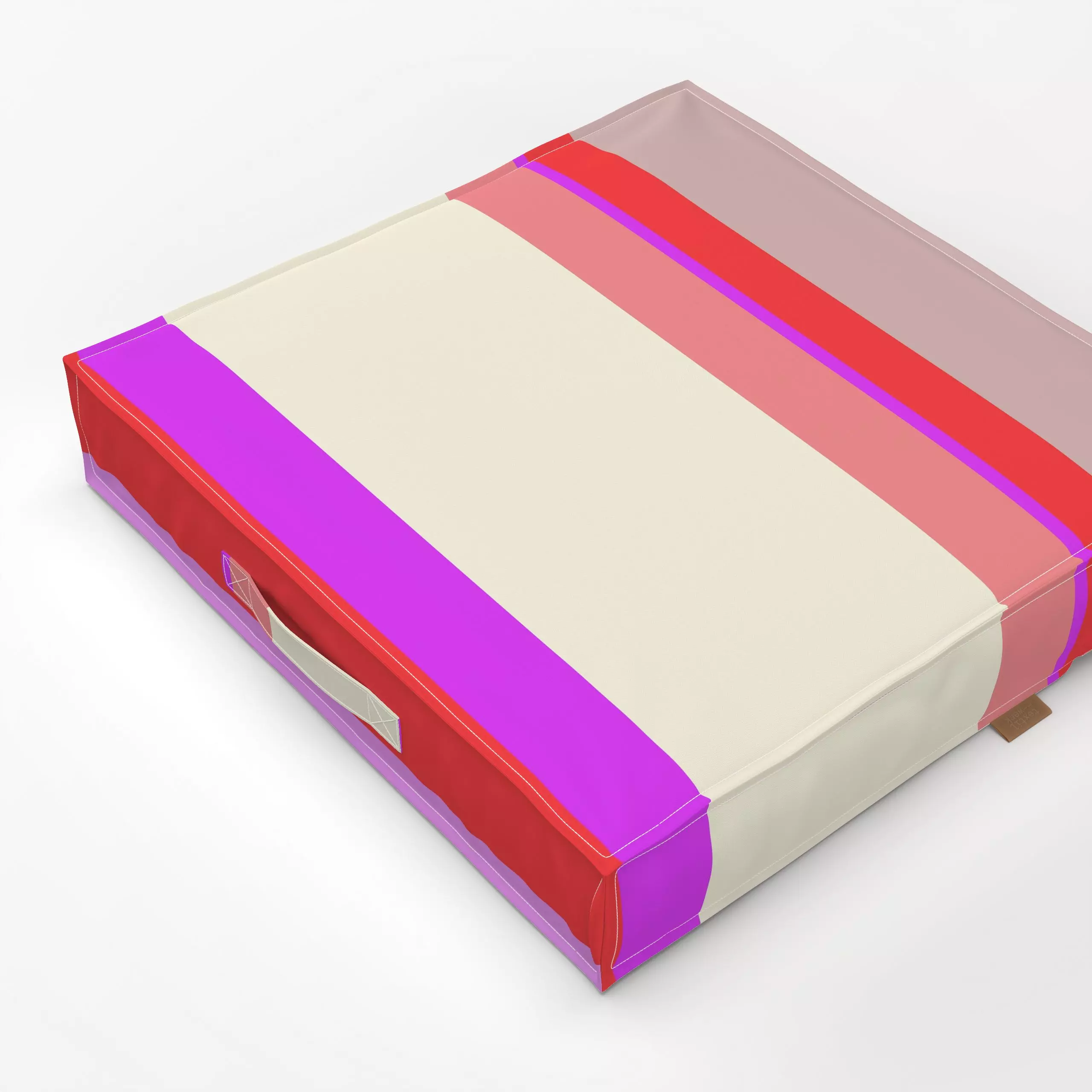 Bodenkissen crazy stripes - Symbole & Muster - von „Sabrina Ziegenhorn"; Streifen, Farben, gestreift, trendfarben, bold