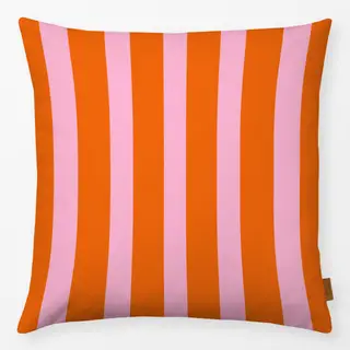 Kissen Bold Tangerine Candy Stripes