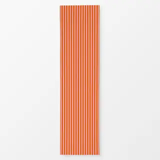 Tischläufer Bold Tangerine Candy Stripes