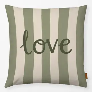 Kissen Streifen Love