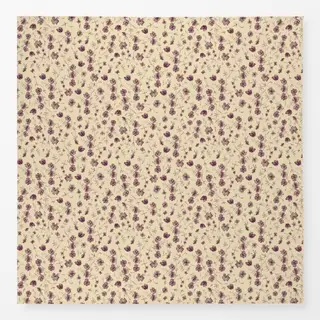 Tischdecke Blumenmuster Gelb Burgundy