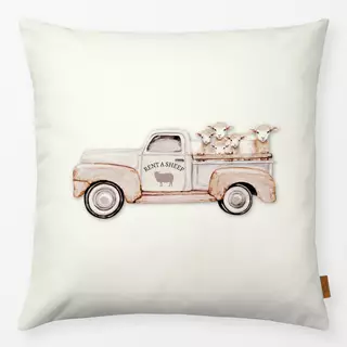 Kissen Vintage Truck mit Schafen