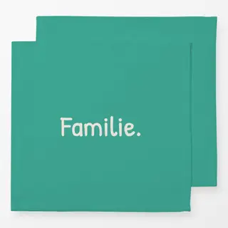 Servietten Familie grün