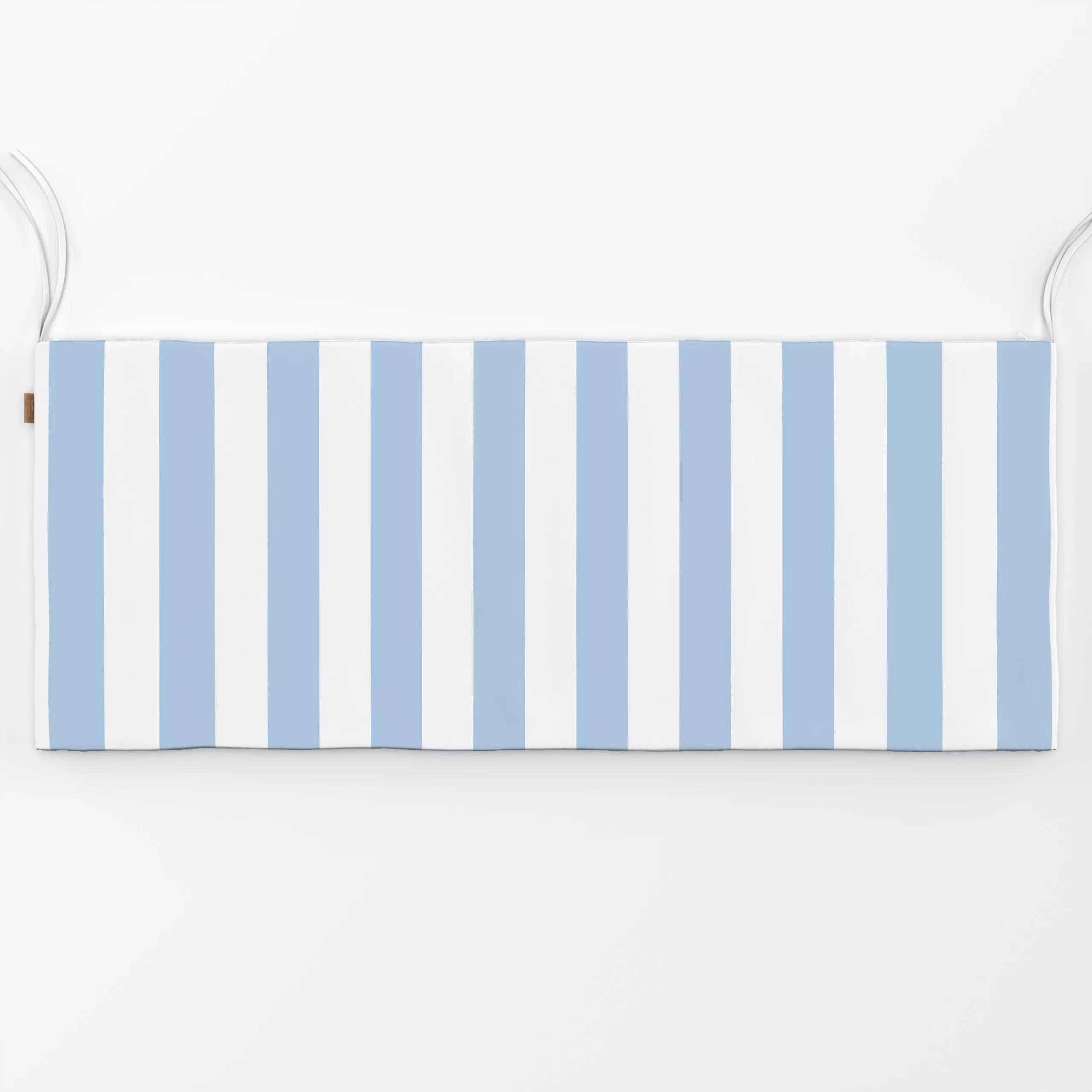 Bankauflage Sommer Cabana Steifen hellblau - Sommer, Symbole & Muster - von „Katrin Graff"; Kinderzimmer, frisch, Junge, hel...