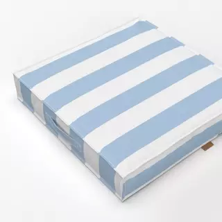 Bodenkissen Sommer Cabana Steifen hellblau
