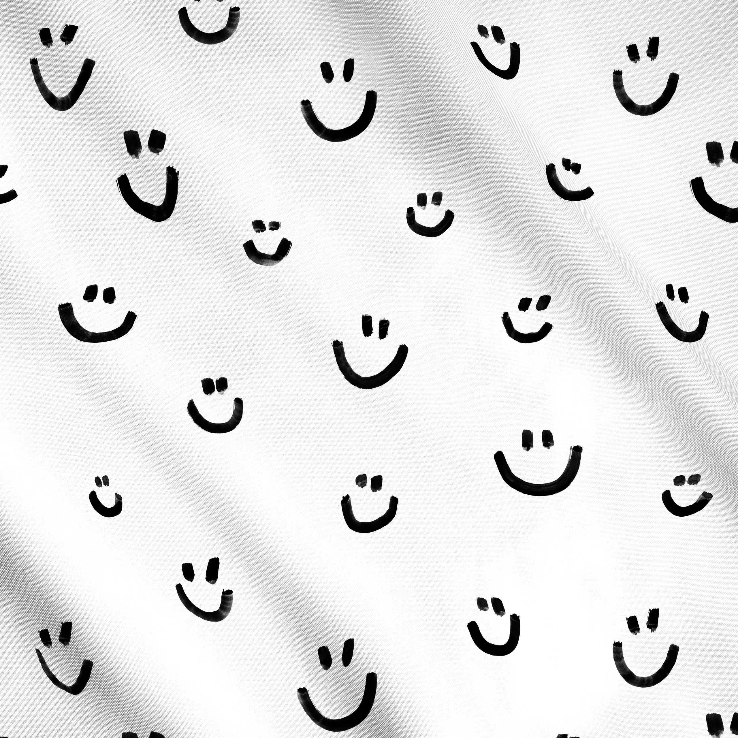 Meterware Happy Smile 1 - von „Primus Pattern"; Pinsel, Geburtstag, Augen, Happy, Gesicht, positiv, Smiley, lachen