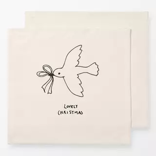 Servietten Lovely Christmas Bird