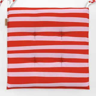 Sitzkissen Stripes Rot Rosa
