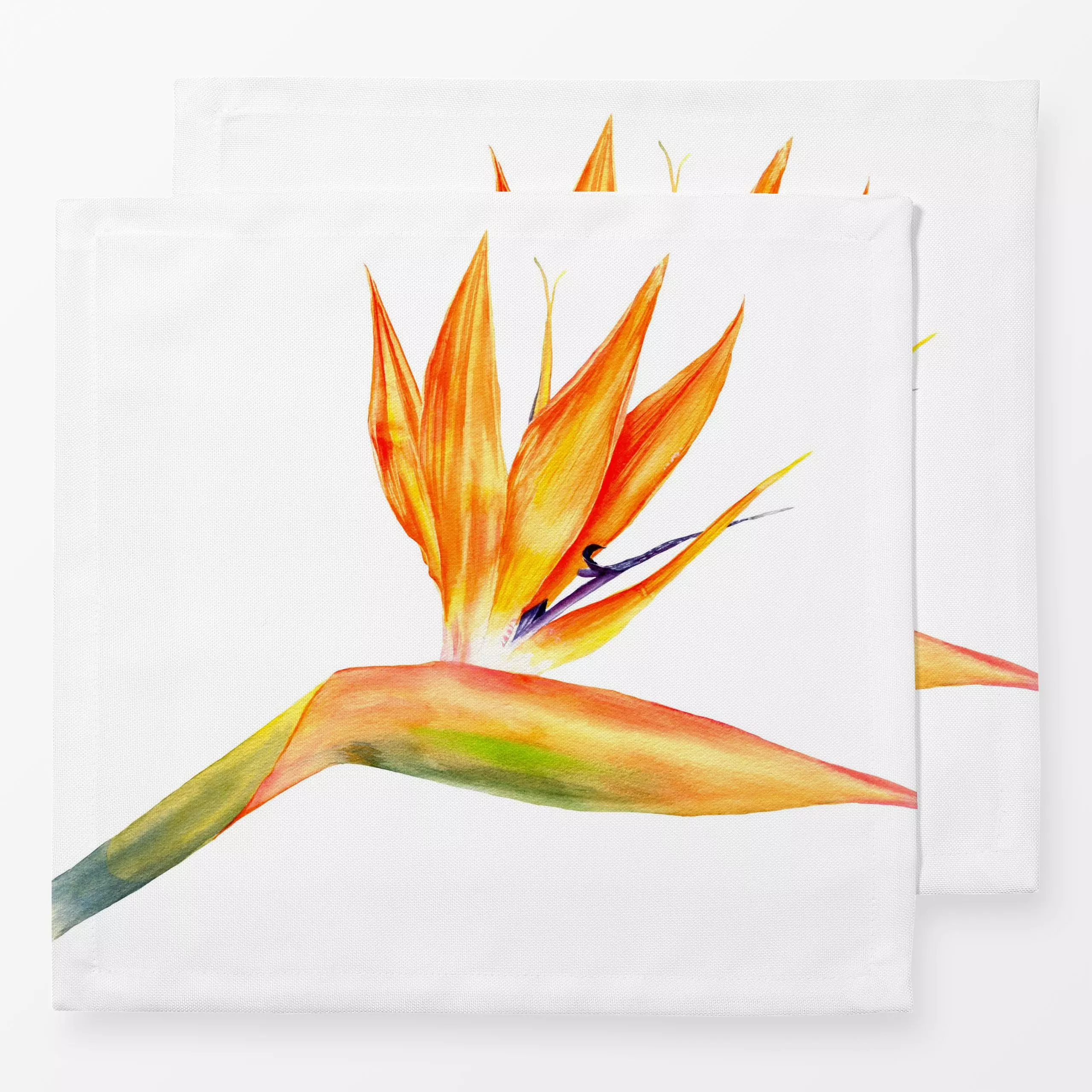 Servietten Tropical Vibes Strelitzie - Blumen & Florales, Natur & Landschaft, Pflanzen & Botanik - von „youdesignme"; tropis...