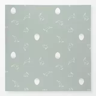 Tischdecke Ostern Lineart salbei