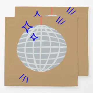 Servietten Discokugel