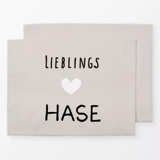 Tischset Lieblings Hase Beige