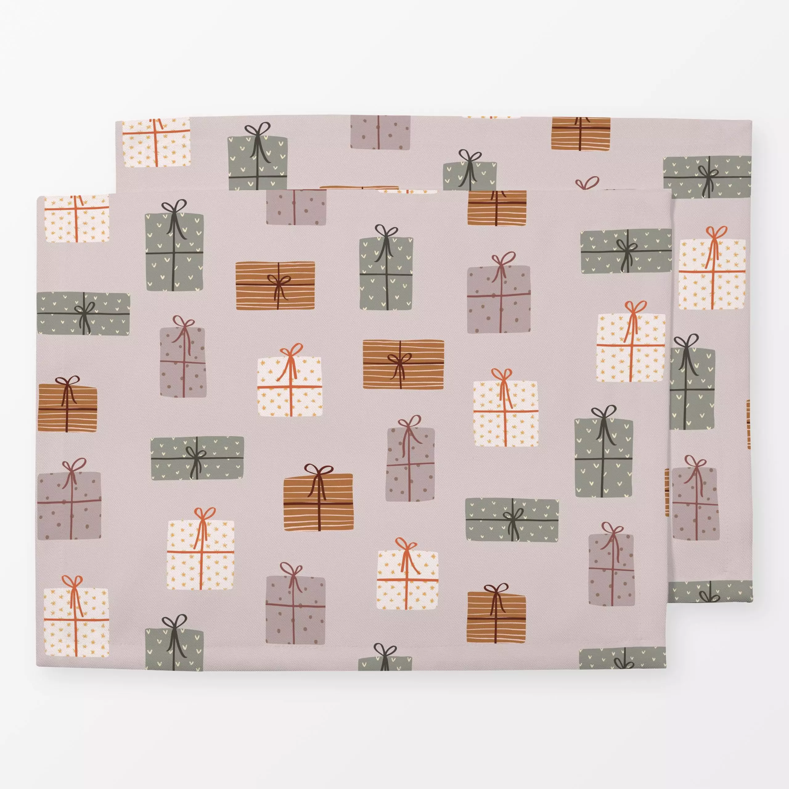 Tischset Gifts - Weihnachten, Winter - von „Kathrin Woo"; Weihnachten, Winter, xmas, weihnachtlich, Weihnachtsdeko, weihnach...