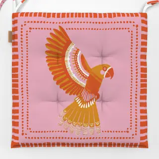 Sitzkissen Papagei orange