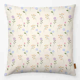 Kissen Blumen in Reihen