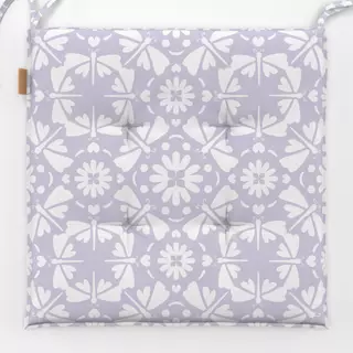 Sitzkissen Blockprint Muster hellviolett